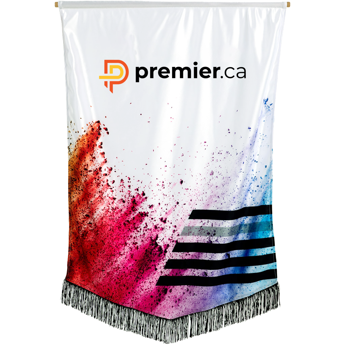 Premier manufactures and sells vibrant dye sublimated display products